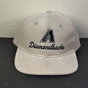Arizona Diamondbacks Corduroy Hat‎ Cap Snap Back One Size Beige MLB Sports Panel